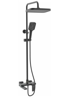 Душевая стойка Rose R1836H чёрный матовый